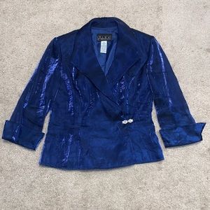 Alex Evenings Sheer Wrap Jacket